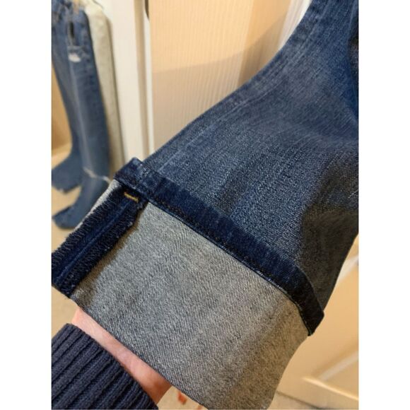 NYDJ DENIM CAPRI DAYLA WIDE CUFF MED WASH 5 POCKET STYLE SZ 4 - Picture 8 of 12